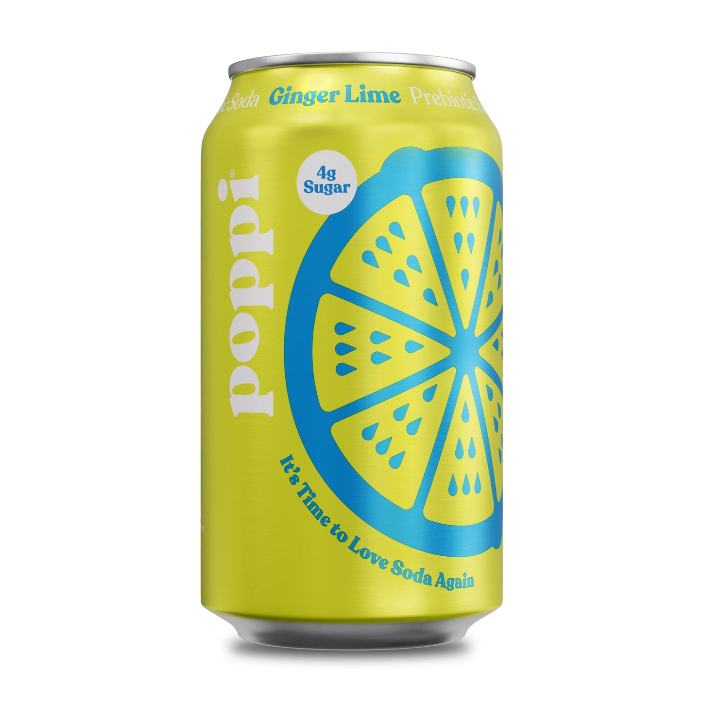 Poppi Prebiotic Ginger Lime 12oz