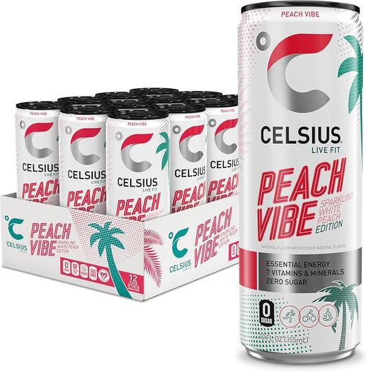 Celsius Peach Vibe 12oz