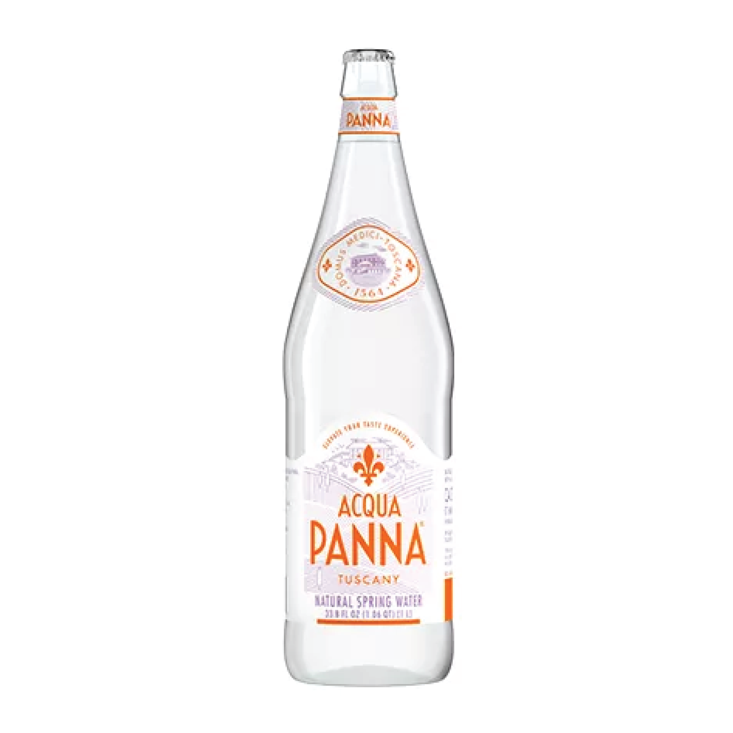 Acqua Panna 1L Glass Bottle, Case of 12 | Beverage Boyz