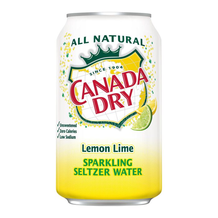 Canada Dry Seltzer Lemon Lime 12oz