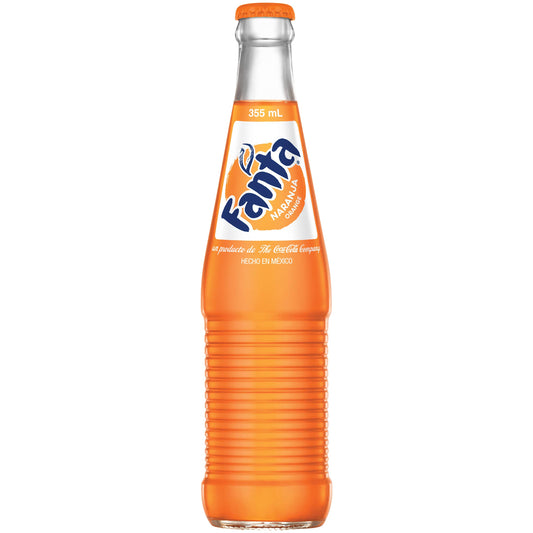 Mexican Fanta Orange Glass 12oz