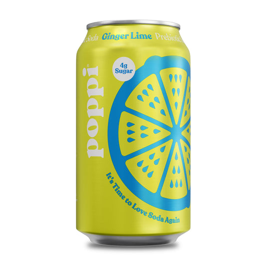 Poppi Prebiotic Ginger Lime 12oz