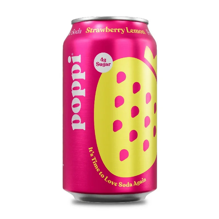 Poppi Prebiotic Strawberry Lemon 12oz