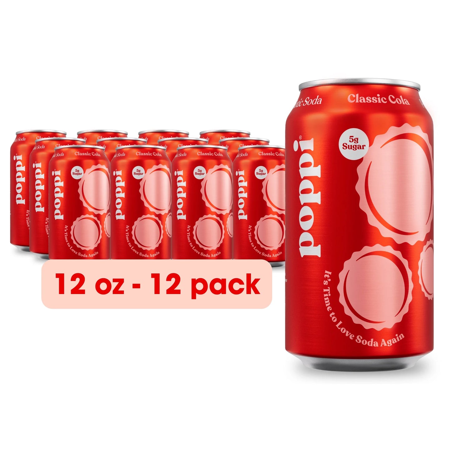 Poppi Prebiotic Classic Cola 12oz