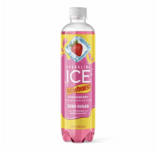 Sparkling ICE Starburst Strawberry 17oz